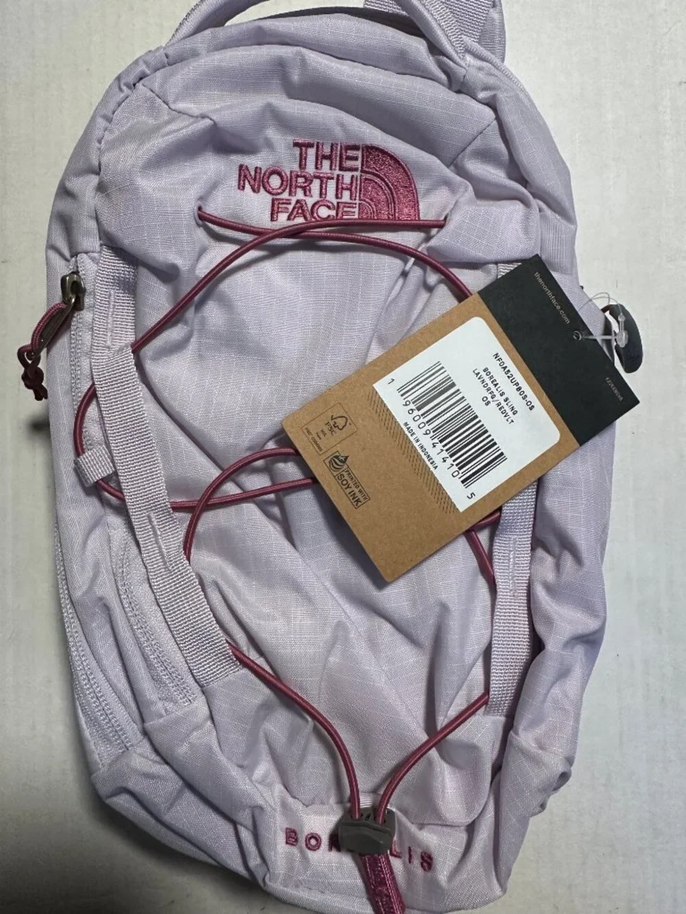 The North Face Borealis Sling Bag, Lavender Fog/Red Violet